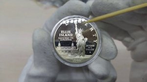 Серебряный доллар США 1986 ,монета к 100-летию статуе Свободы