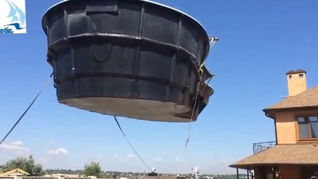Доставка и выгрузка бассейна "Голубая Лагуна" смотреть онлайн