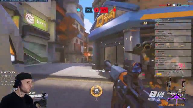 Впервые на бабке. Есть ли порох в пороховницах!?. Overwatch смотреть онлайн