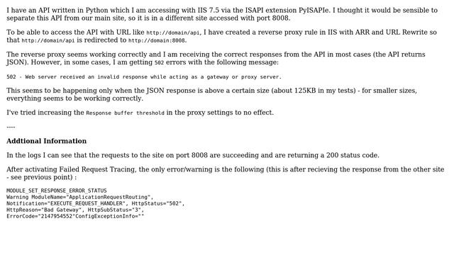 DevOps & SysAdmins: IIS ARR/Reverse Proxy 502 Errors for Larger Files (2 Solutions!!) смотреть онлайн