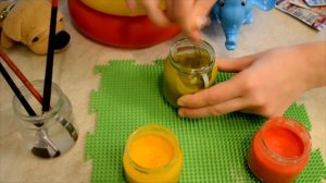 Пальчиковые краски для детей за 10мин