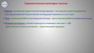 Русский язык Причастие как часть речи