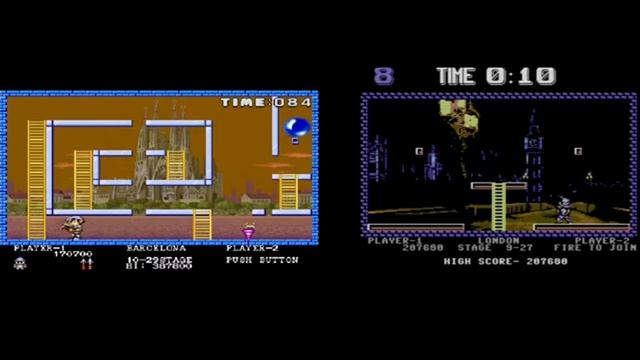 Pang  - Arcade vs C64 [Commodore 64]