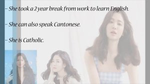 Song Hye Kyo(송혜교)-Profile & Facts