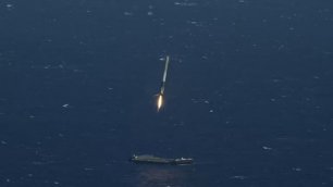 Приземление Falcon 9 на баржу в океане