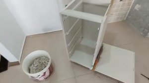 сделал тумбу из старой кухонной мебели. Анталия.