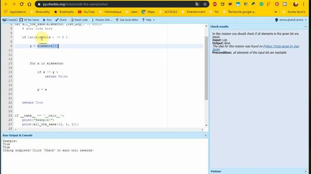 check.io python All the Same in Darija смотреть онлайн
