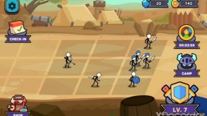 Играю с музыкой!? Stick battle 1#