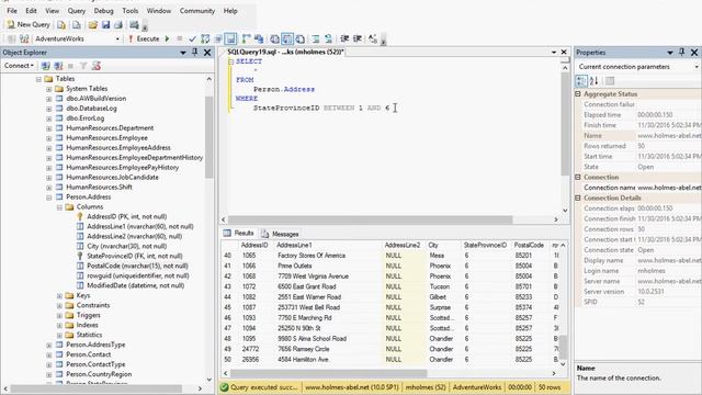 How To: SQL 2008 Tut 13 BETWEEN смотреть онлайн