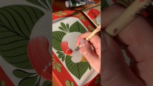 Волховский розан. Процесс росписи | Волховская роспись