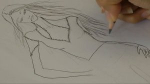 Drawing a Fashion Design- FASHION ILLUSTRATION - Pleated skirt