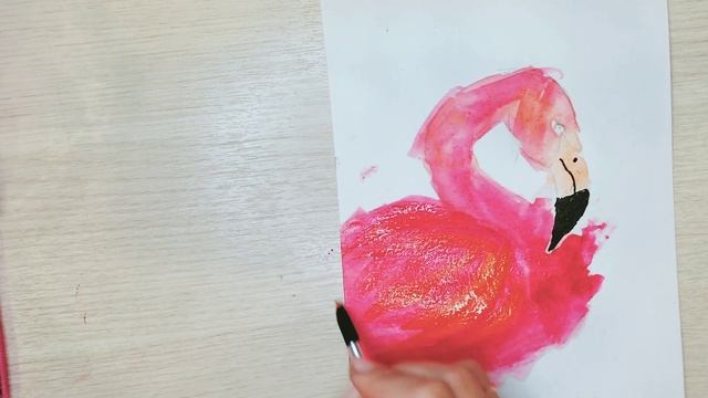Как нарисовать фламинго?/How to draw a flamingo?