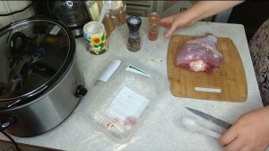 Голень индюшки в медленноварке