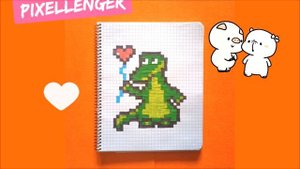 Обзор рисунков по клеточкам на 14 февраля Валентинки How to Draw Valentines Love Cards Pixel Art