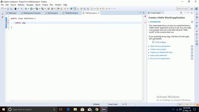 JAVA: Hello World Program in Hindi смотреть онлайн