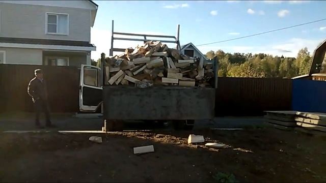 Завозим дрова 3 куб метра в Ремянники сент2018 смотреть онлайн