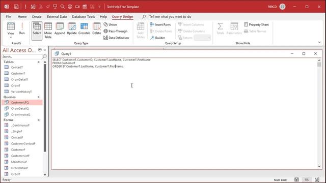 Microsoft Access SQL Tutorial. How to Use SQL With MS Access Databases. 5 Reasons to Learn SQL.