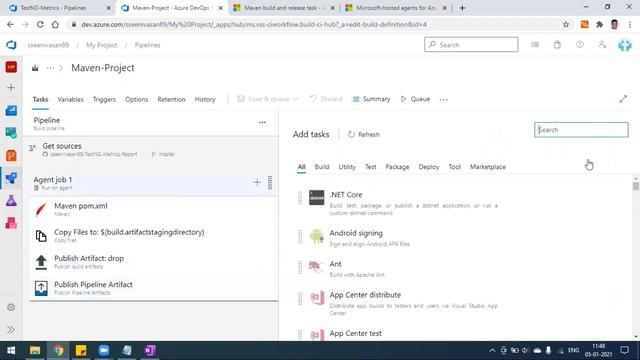 Azure DevOps - Create Build Pipeline (CI) Using yaml file | Publish HTML Report | Azure DevOps CICD