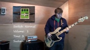 Electro-Harmonix Bass Big Muff Pi - Bass and Guitar review.