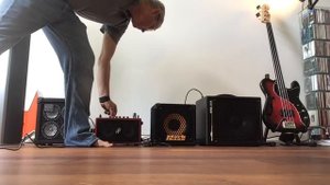 Roland Micro Cube Bass RX vs. Phil Jones Double Four BG-75 vs. Markbass Minimark 801 vs. AER amp on