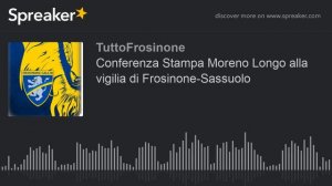 Conferenza Stampa Moreno Longo alla vigilia di Frosinone-Sassuolo