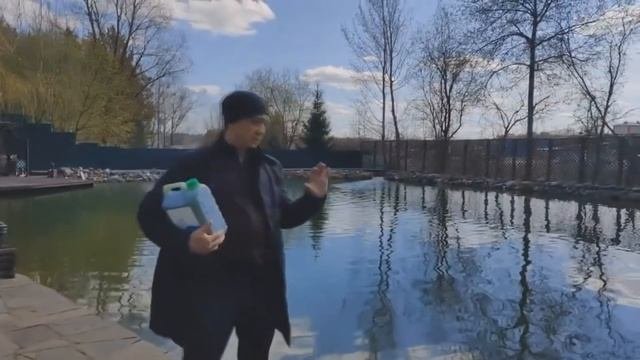 Очистка водоема хлореллой. Результат за 1 месяц. 18+