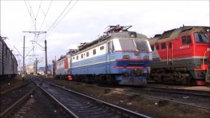 Депо и станция Санкт-Петербург-Сортировочный-Московский + сплотка электровозов ЧС2К для порезки.