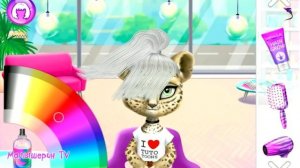 Прически для девочки кошечки в салоне красоты в детской игре | Видео для детей