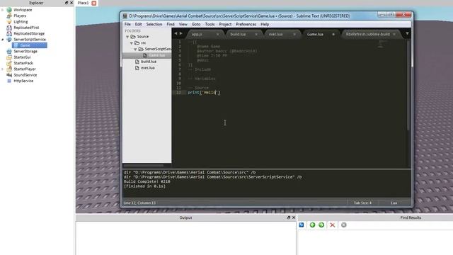 ROBLOX Studio Script Auto-Refresh смотреть онлайн