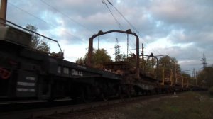 2ТЭ10У-0460 с хозяйственным поездом (ПМС-41)