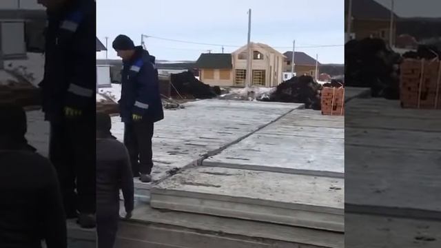 Монтаж плит перекрытия смотреть онлайн