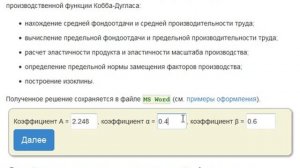 Производственная функция Кобба-Дугласа