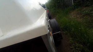 Установка крышки на прицеп МЗСА