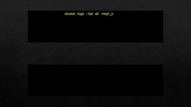 Command - docker logs смотреть онлайн