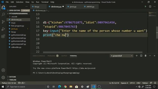 Exercise #2 :: Dictionaries Questions  solutions || Free Python Course || Coding Anna