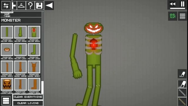 MONSTER MELON VS MONSTER WOOD TUTORIAL IN MELON PLAYGROUND - PEOPLE PLAYGROUND - ACTION SANDBOX смотреть онлайн