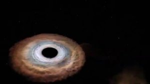 Черная дыра поглощает звезду