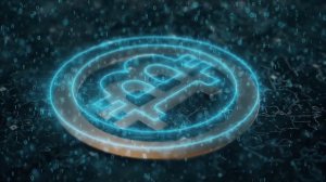 Футаж с биткоином