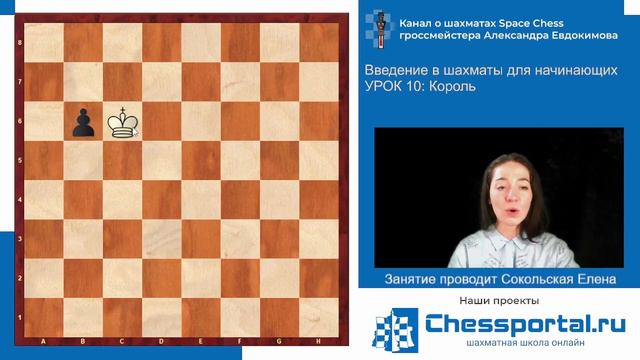 Король - главная фигура в шахматах. Шахматы для начинающих 4+. Урок №10.