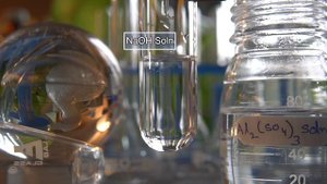 What is the reaction of Aluminium sulphate (Al2(SO4)3) and Sodium hydroxide (NaOH)? | Al2(SO4)3+NaO