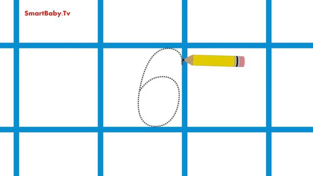 Учимся писать цифру 6 смотреть онлайн