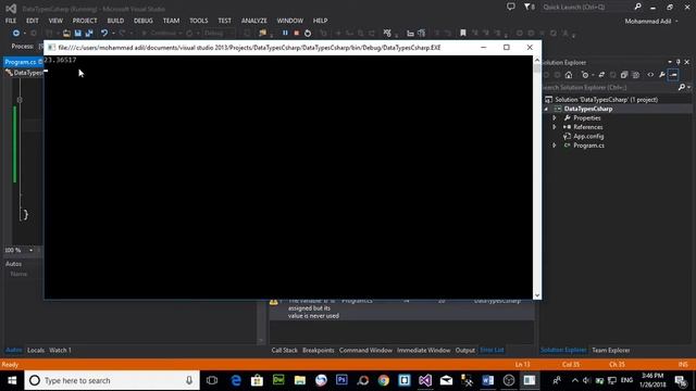 FLOAT, DOUBLE AND DECIMAL DATA TYPES IN C SHARP (URDU / HINDI) смотреть онлайн