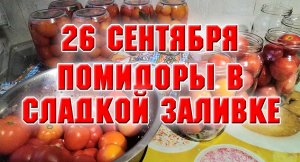 26 сентября. Помидоры в сладкой заливке.mp4