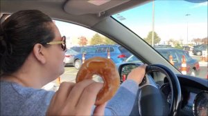 Kid Temper Tantrum Doesn't Like Krispy Kreme Donuts - Throws Box At Van [ Original ]