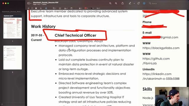 Full Stack Software Engineer reviews REAL resumes from subscribers | How to get hired