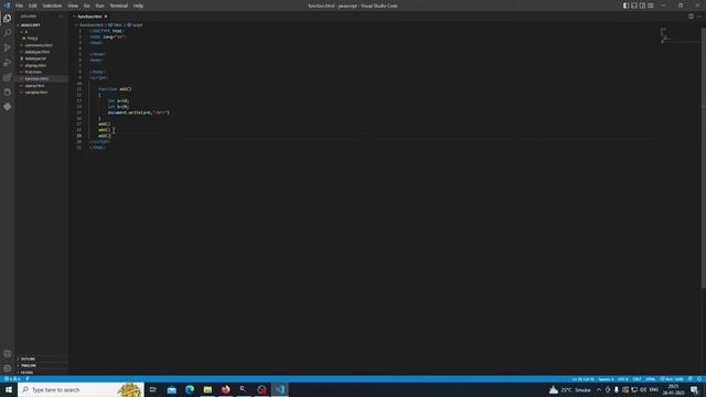 javascript function in hindi || javascript parameter function in hindi