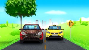 Мультфильм. Винтик меняет колесо