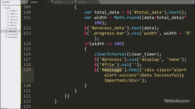 Import CSV File Data with Progress Bar in PHP using Ajax - 3 смотреть онлайн