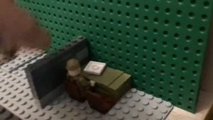 Лего самоделка «Военный городок»