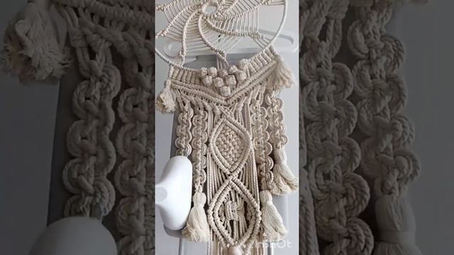 Уход за панно макраме. Обработка отпаривателем смотреть онлайн